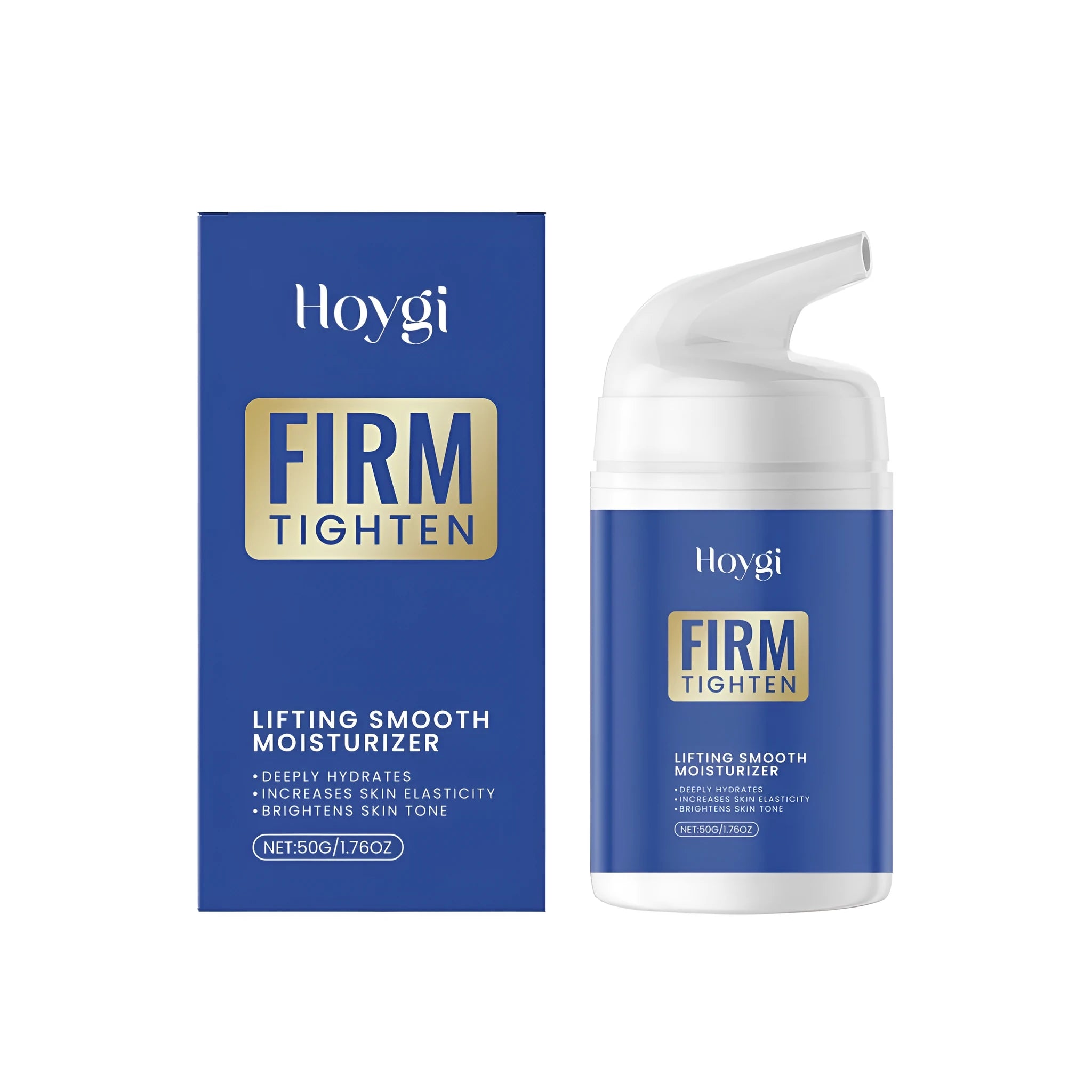 50g jar of lifting smooth facial moisturiser cream with hyaluronic acid and shea butter.