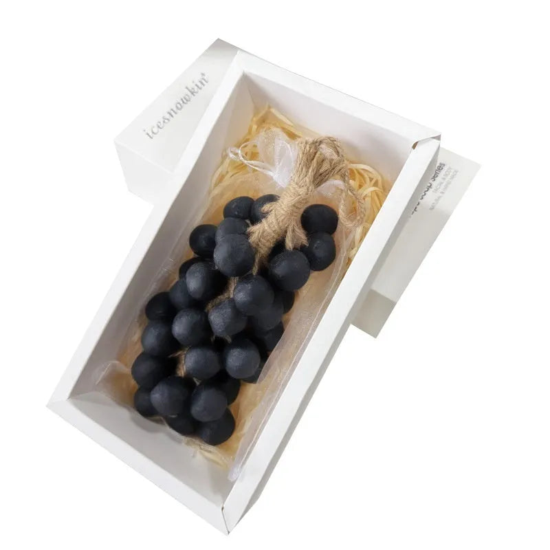 Handmade grape cleansing soap bar, 120g net content, in green grape, black grape, litchi and purple grape variants