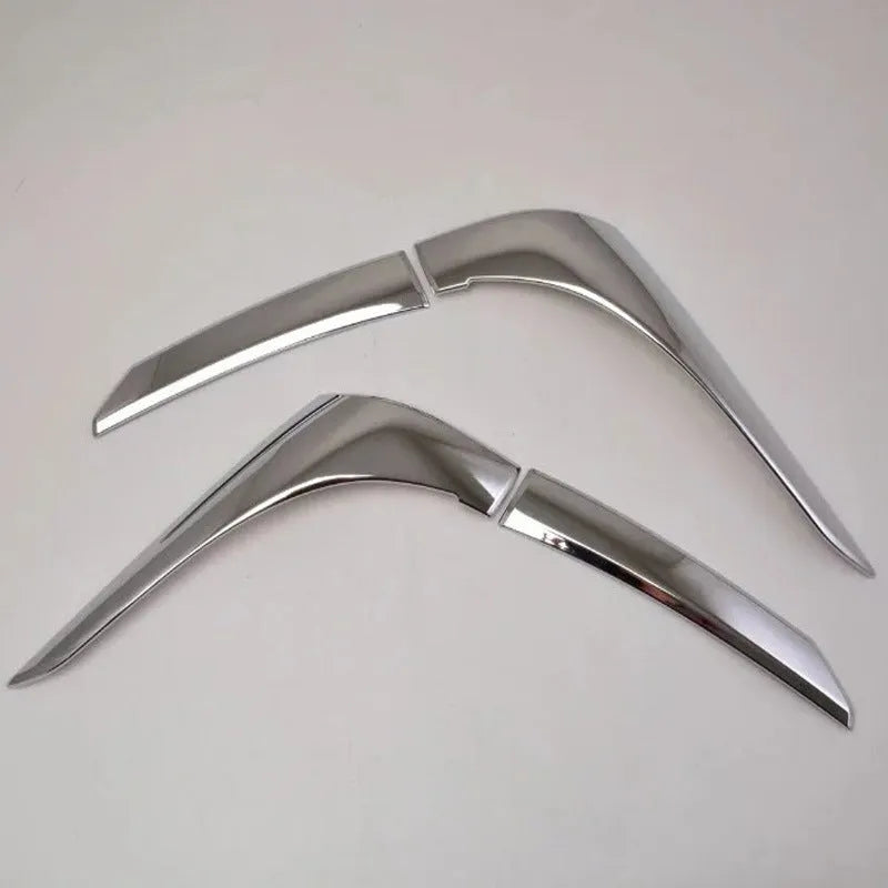 Silver ABS electroplated tail light eyebrow trim for Mitsubishi Outlander vehicle