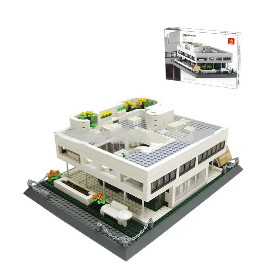 Wange building blocks set with over 800 ABS plastic pieces for landmark construction