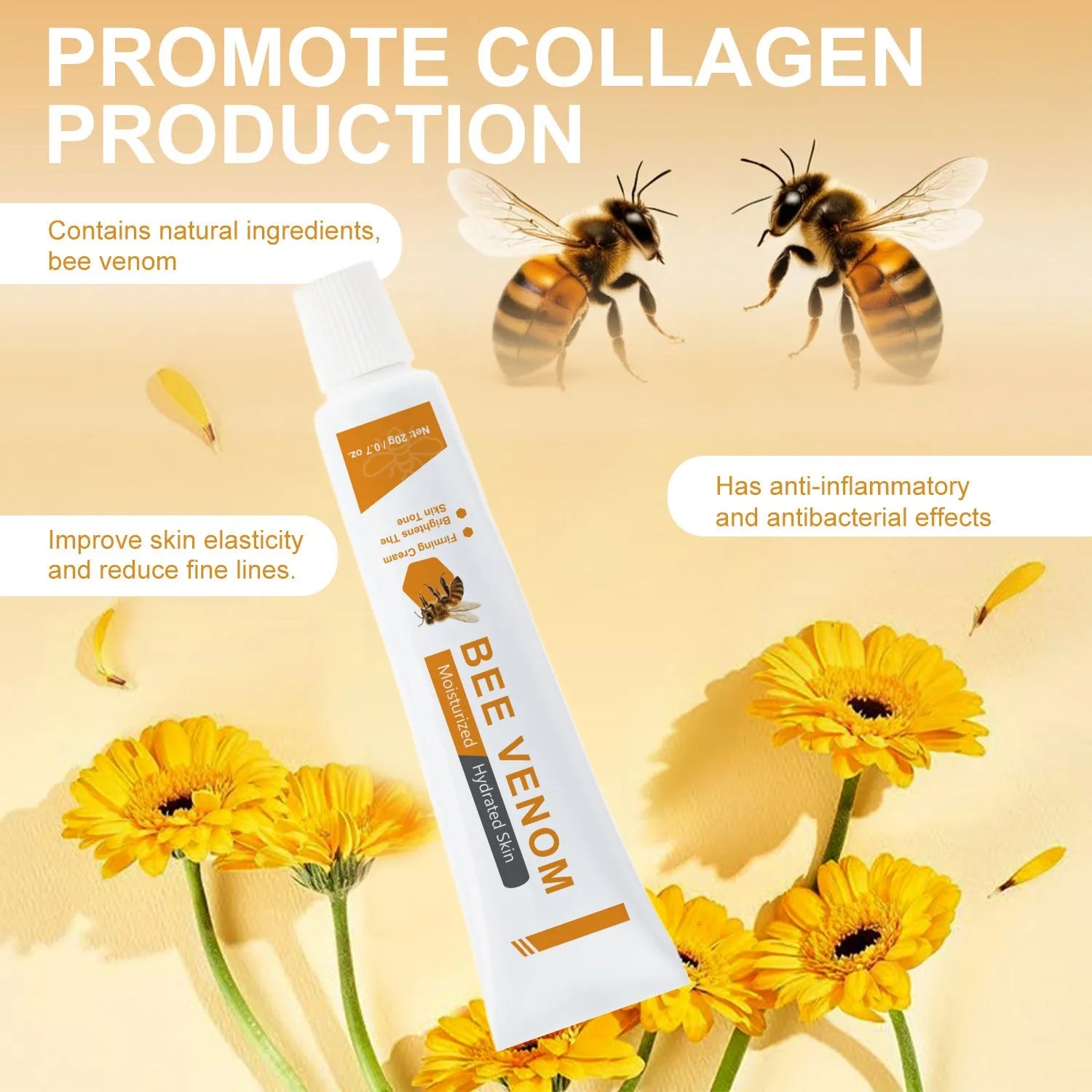 BEE Facial Neck Cream 20g jar with skincare formula for facial and neck application
