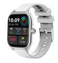 Bluetooth smart watch with touch screen display showing heart rate monitoring interface