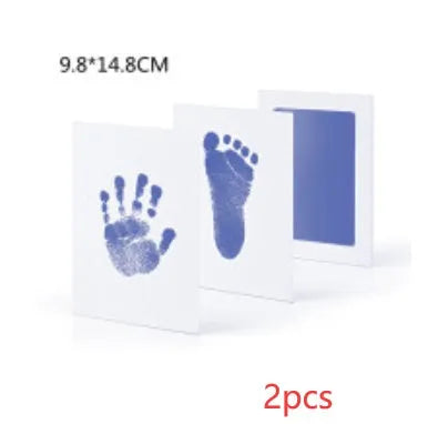 Baby hand and foot print disposable ink pad in pink for newborn keepsake crafting