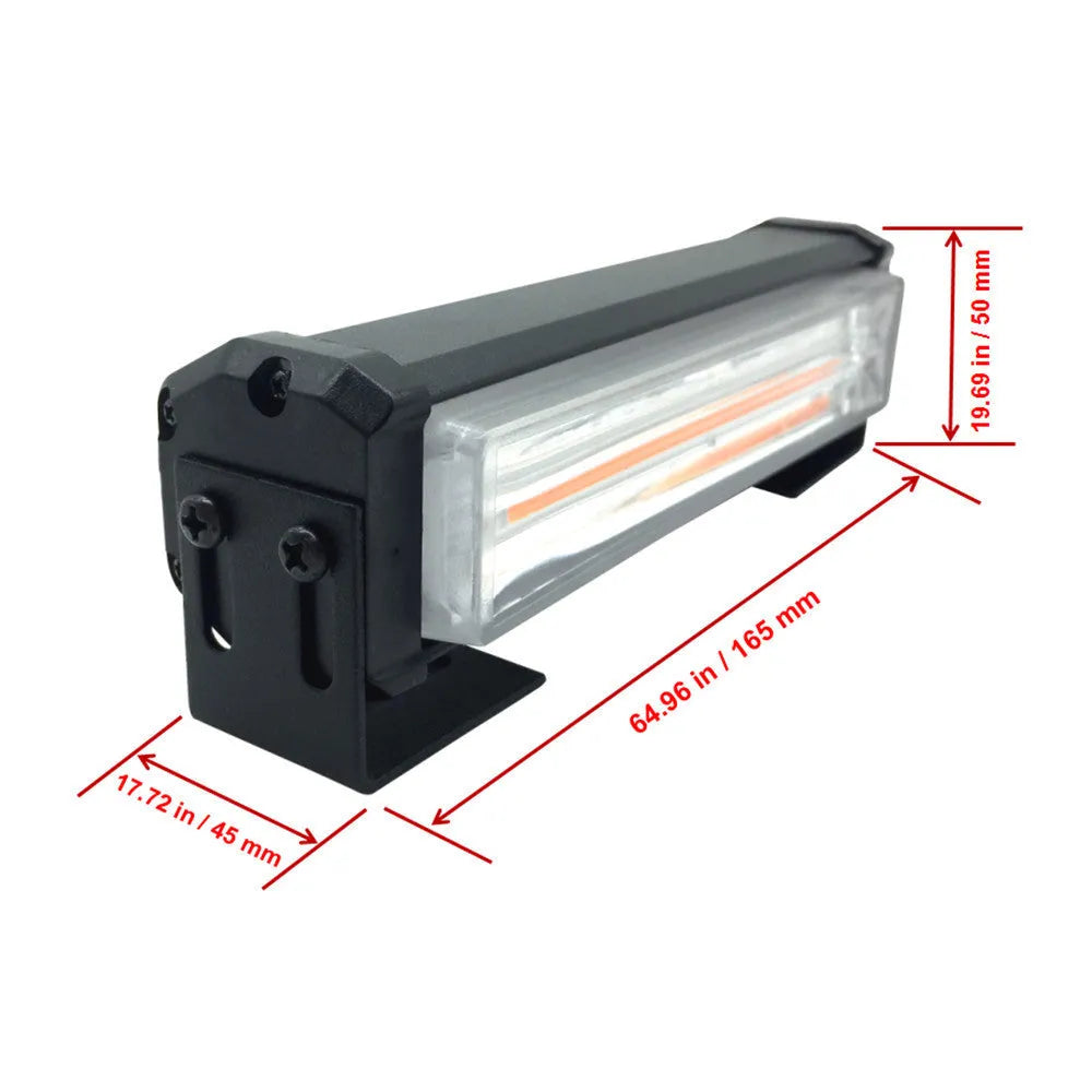 Yellow Drag Two Model 208 vehicle strobe warning light with aluminium alloy housing
