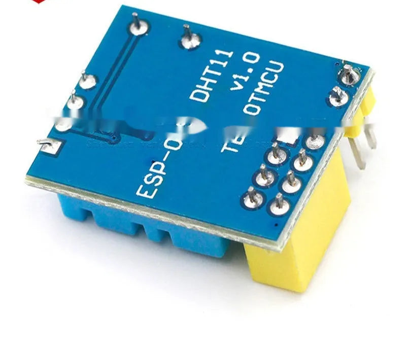 Compact DHT11 WiFi node module for temperature and humidity sensing, measuring 25mm by 21mm.