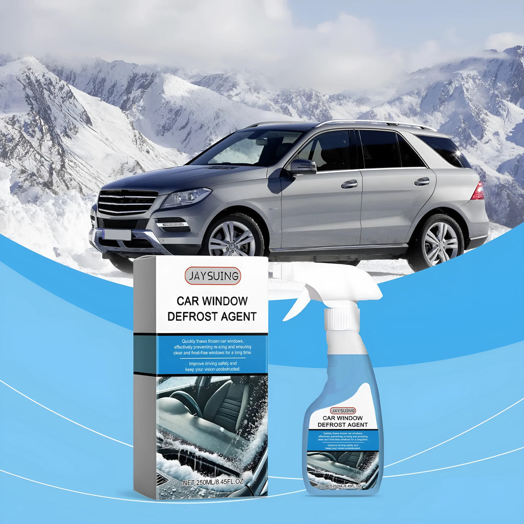 250ml car window defrosting compound bottle, 8.6 x 16.4cm, for windscreen ice removal