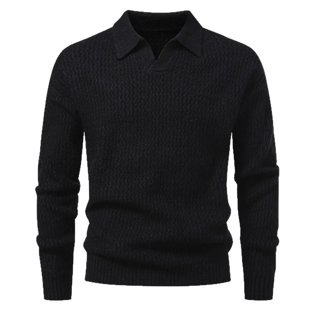 Men's cable knit turtleneck sweater, loose thickened long sleeve pullover in light grey, black or burgundy