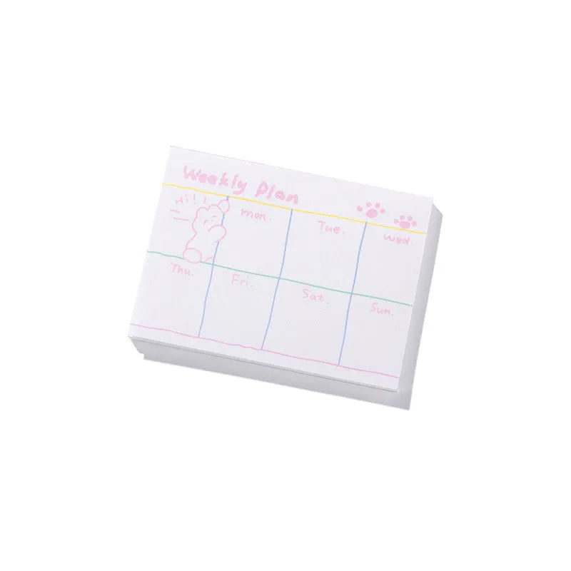 Heartbeat Delivery Series cartoon sticky note pads in six designs with three size options