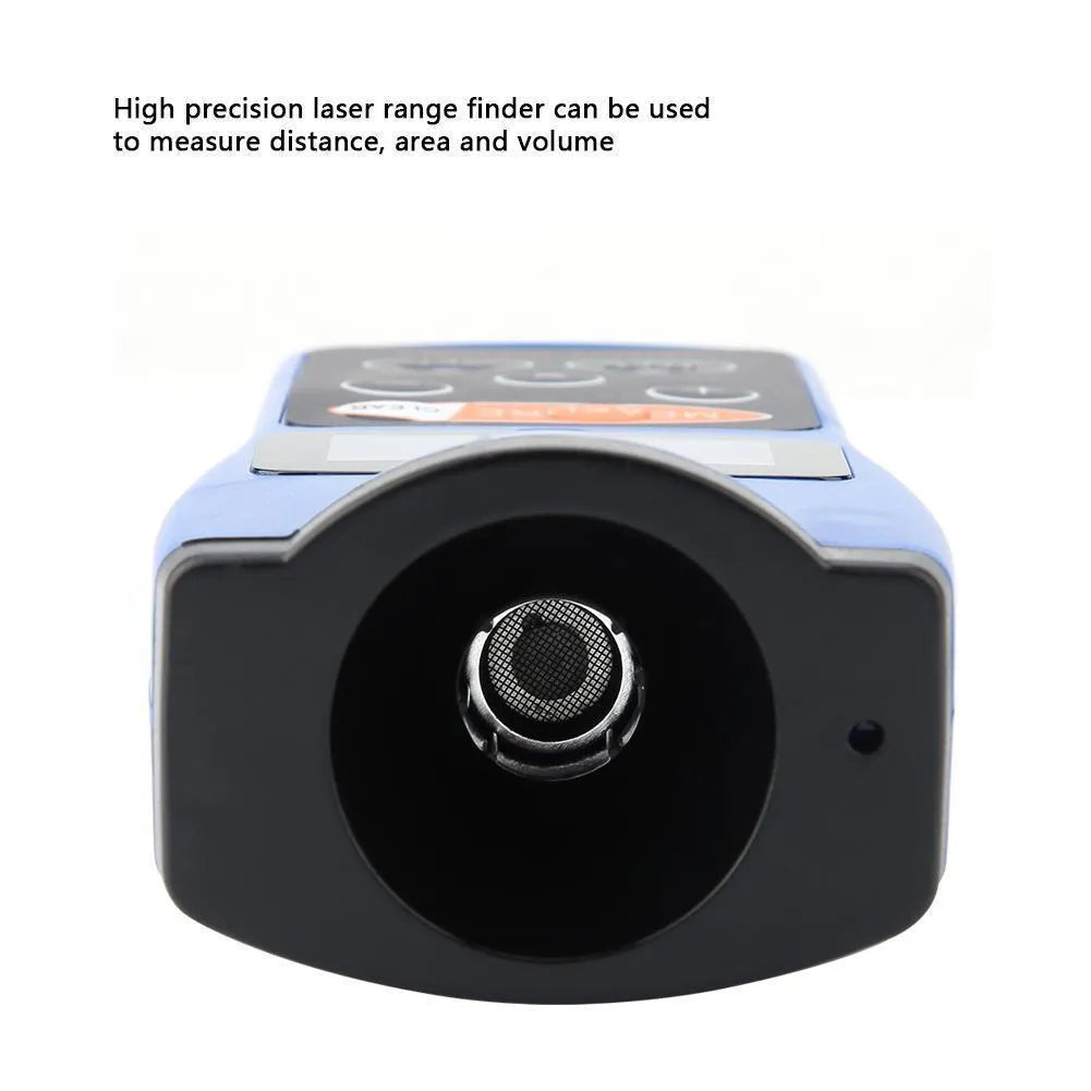 Cp-3008 ultrasonic range finder handheld ABS plastic black distance measuring tool front view