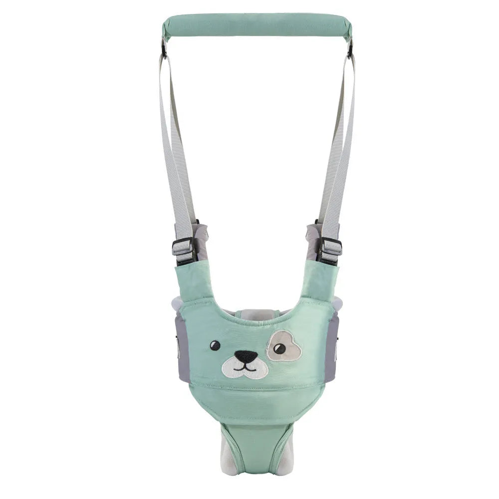 Baby walking harness belt in cotton with multi-functional lift and pull design for toddler safety