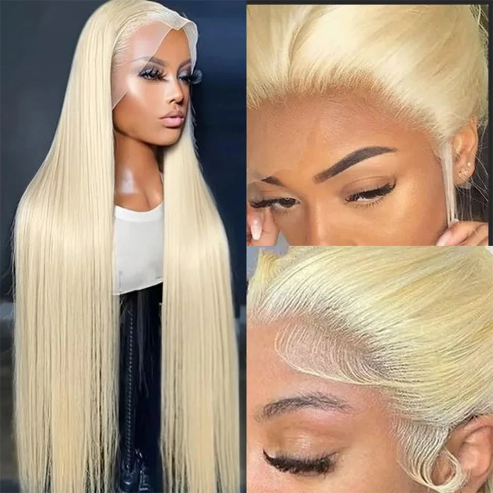 Creative pure colour all-matching semi-hand woven human hair lace wig Ruili style for ladies