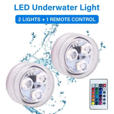 Waterproof remote control LED diving light for fish tank with plastic housing