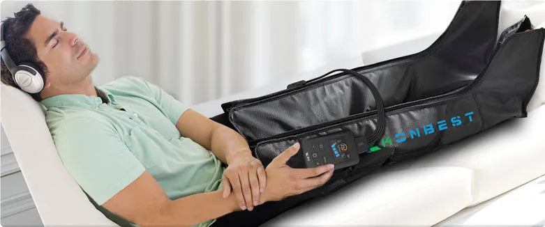 Four-cavity wireless air wave leg warmer massage machine with colour screen, double-leg standard, available in M and L sizes