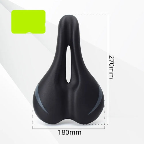 Bicycle seat cushion with hollow design measuring 270mm by 180mm in 3147 colour
