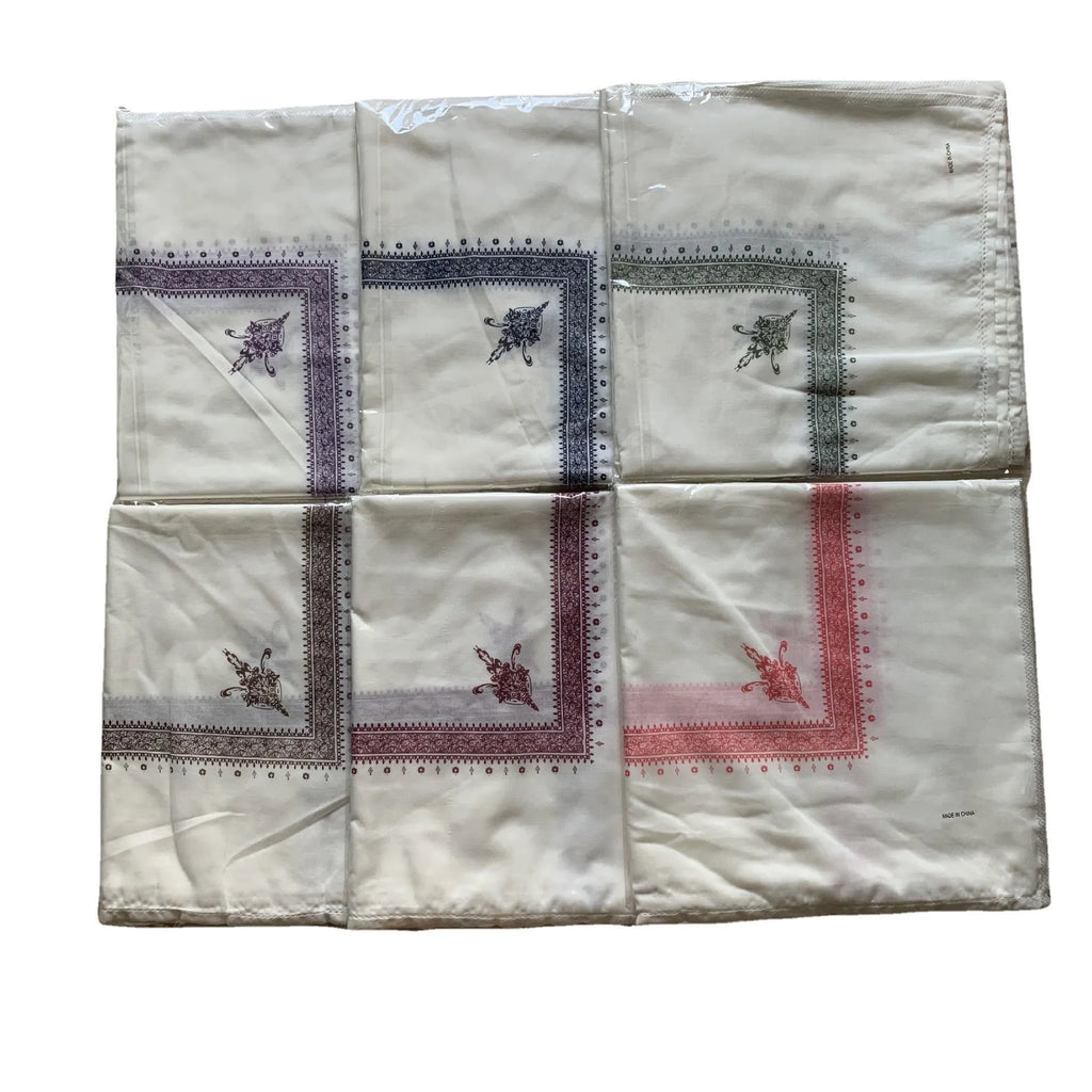 Printed square polyester scarf in various colours showing 138x138 cm dimensions