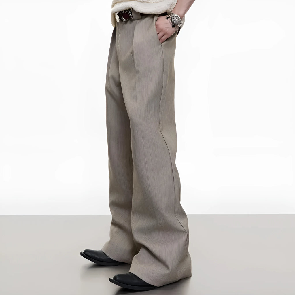 Men's skinny suit pants in black and brown, made of cotton and modal fibre blend