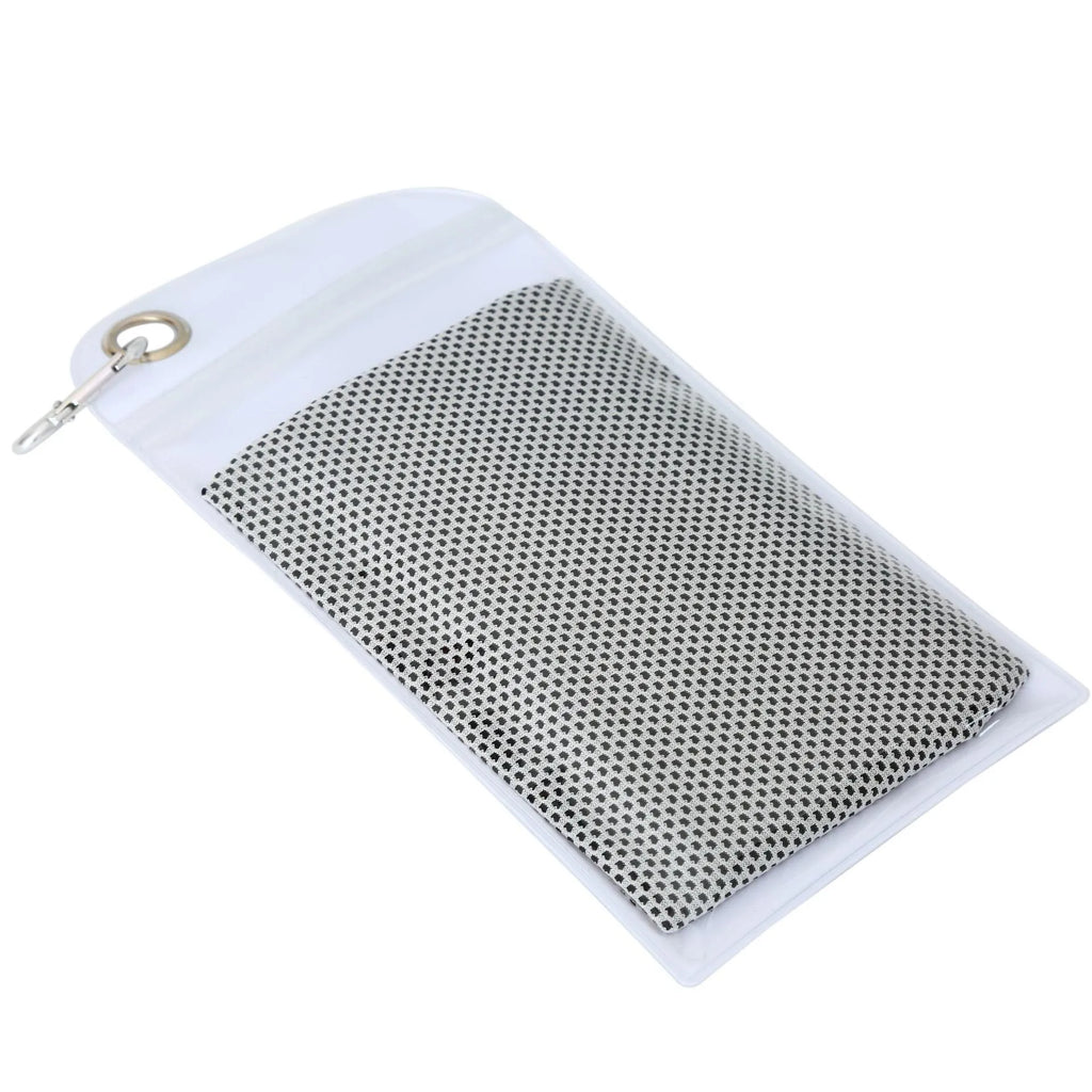 Polyester cooling towel for mountaineering with rounded corners 30x90cm in multiple colours
