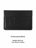 Brown laptop bracket bag with integrated adjustable stand for 13.3 inch notebooks