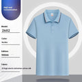 Summer short-sleeved polo shirt with lapel in combed cotton viscose blend, available in multiple colours and sizes M to 4XL
