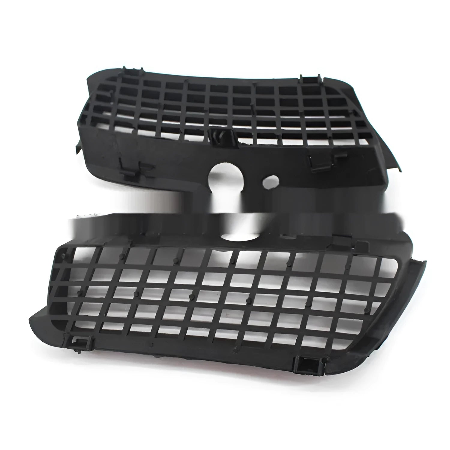 Black ABS plastic fog lamp cover for Volkswagen Golf 3 front bumper showing 30mm measurement