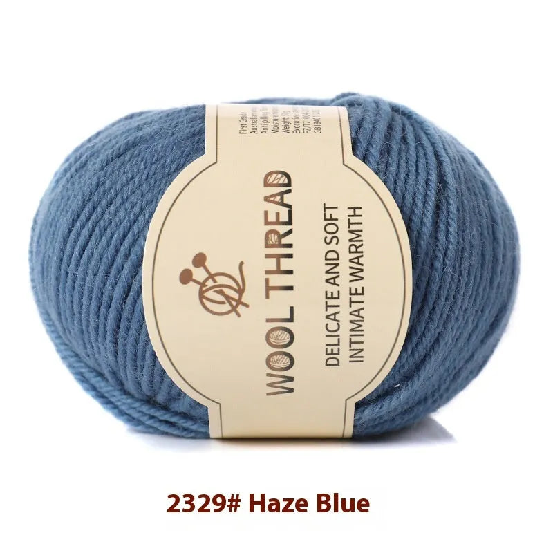 Hand knitting wool yarn roll for baby clothes with 10 needle specification in various colours