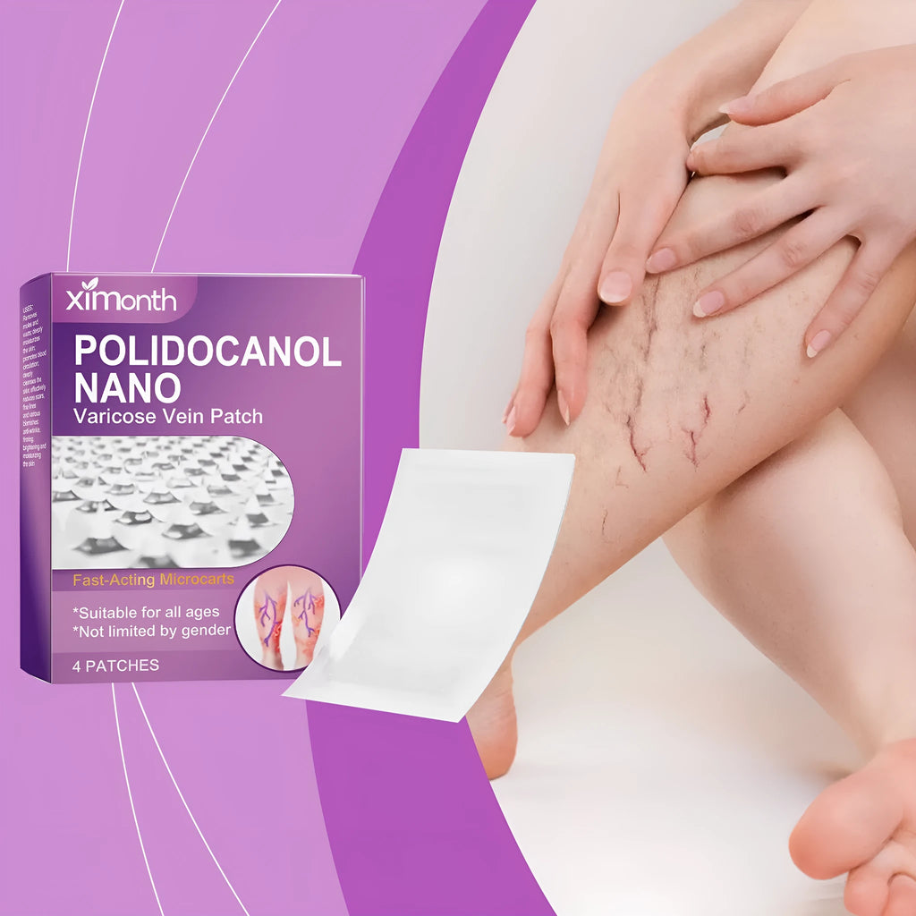 Four clear adhesive micro needle patches for leg nursing with moxa and ginger extract
