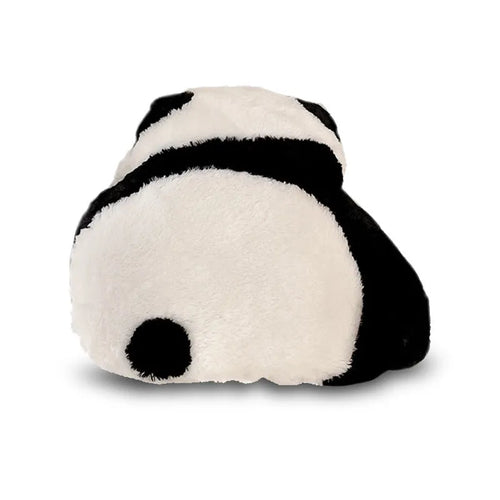 Cartoon panda plush car waist cushion with PP cotton filling for lumbar support