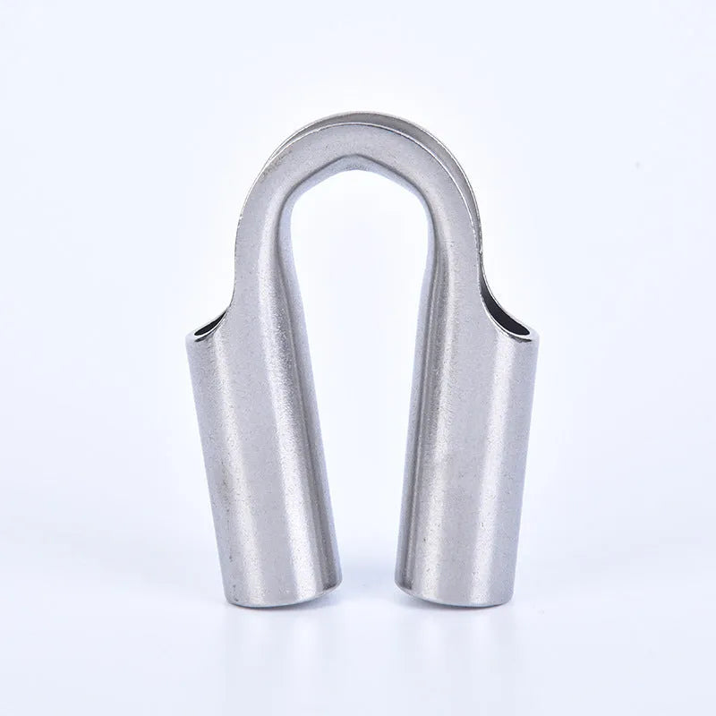Stainless steel chicken heart shaped sleeve ring for tubular connections.