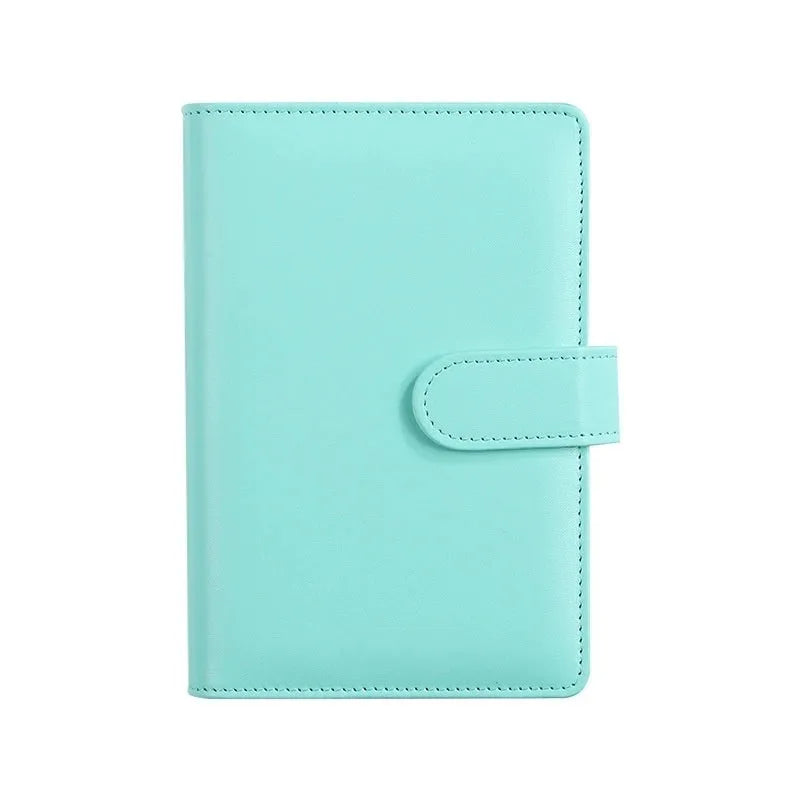 A5 PU leather notebook shell zipper binder bag in multiple solid colour options