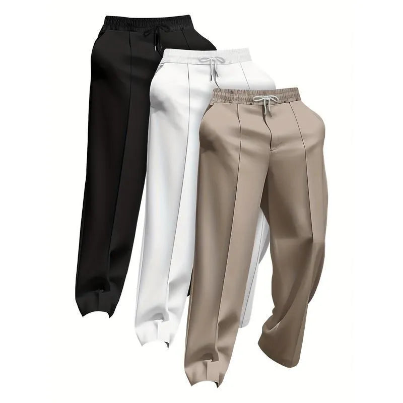 Men's loose fit fire retardant trousers in linen corduroy blend, available in multiple sizes