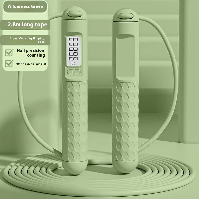 ABS plastic skipping rope with bearings in various colour and style options for fitness training.