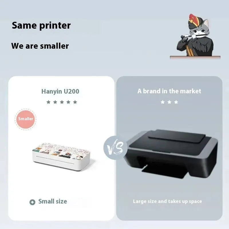 Small plastic learning printer for wrong question printing with ribbon cartridge system