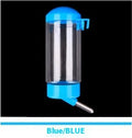 Hanging 400ml plastic pet water dispenser for dogs and cats in pink, blue, yellow, or green