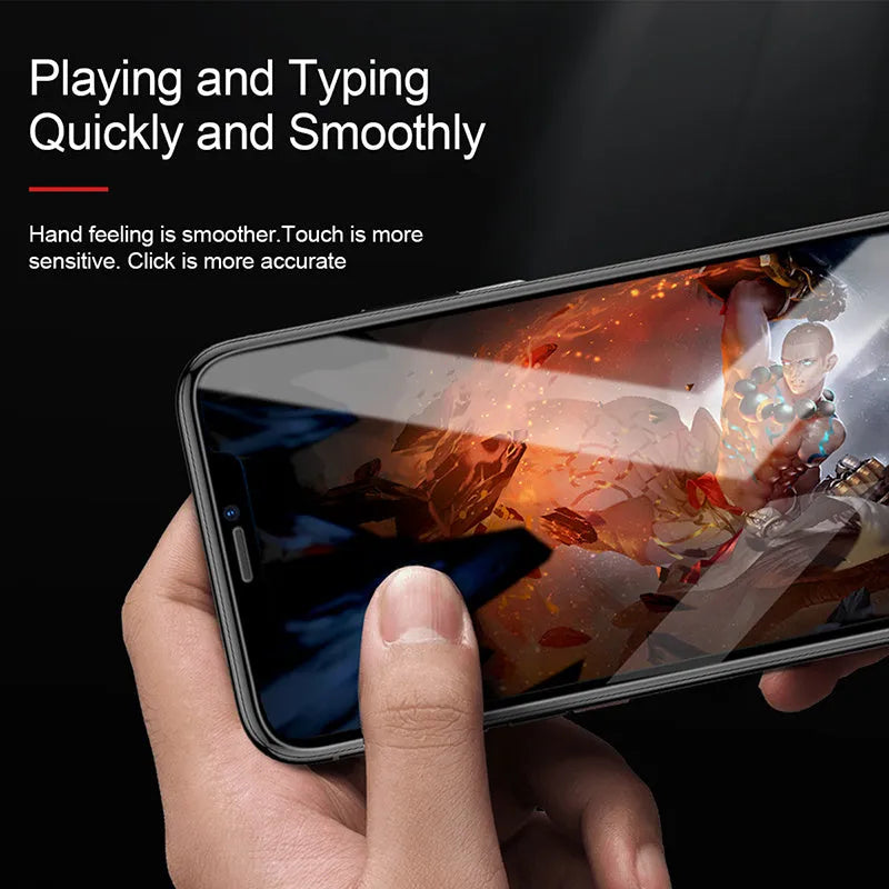 0.3mm tempered glass film for iPhone X XS 11 Pro 5.8in, transparent, two-pack with applicator