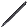 Gunmetal grey titanium alloy push-action pen with 0.5mm nib and gift box packaging