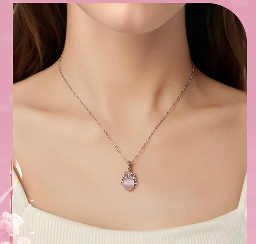 925 silver bow-shaped DIY pendant with electroplated finish, height 2.4cm, width 1.2cm, aperture 0.45cm