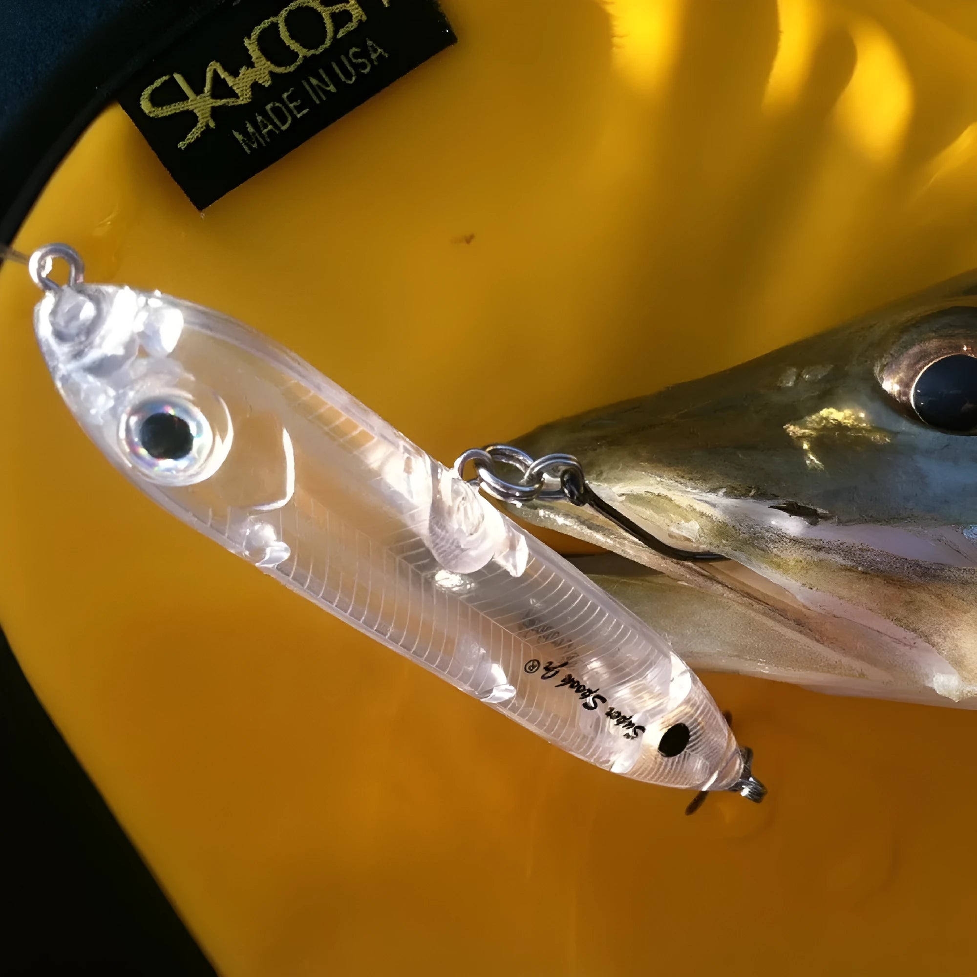 Transparent 9.5cm blank fishing lure body with 7mm eye for DIY bait building
