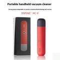 Portable desktop vacuum cleaner with metal and plastic body for dust and debris in cars and keyboards