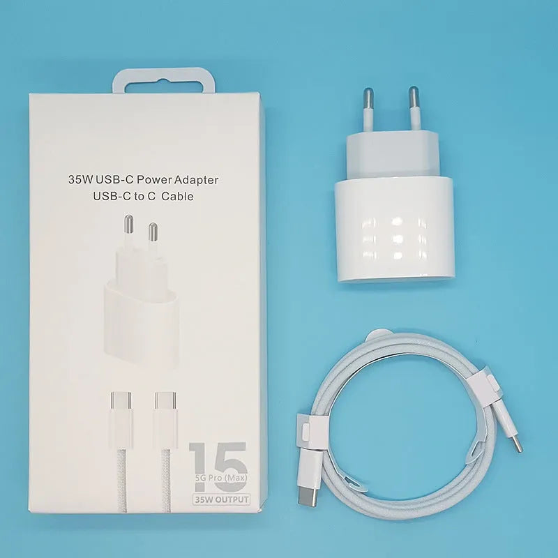 PD20W mobile phone charger with USB port in American or European colour variant
