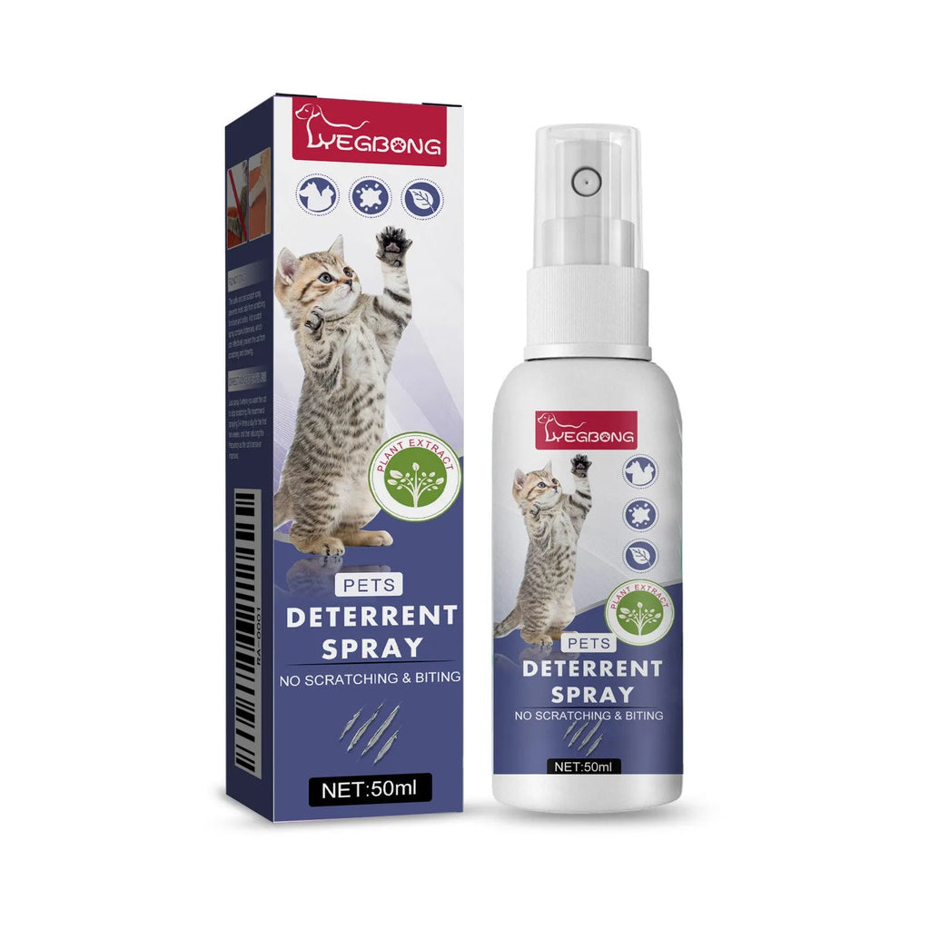 50ml pet expelling spray bottle in box for preventing dog and cat scratching