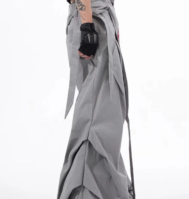 Boy wearing black wide-leg pants with Korean-inspired casual styling