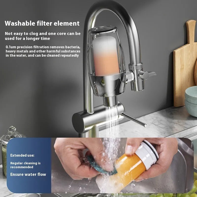 Ceramic water filter cartridge for faucet filtration systems