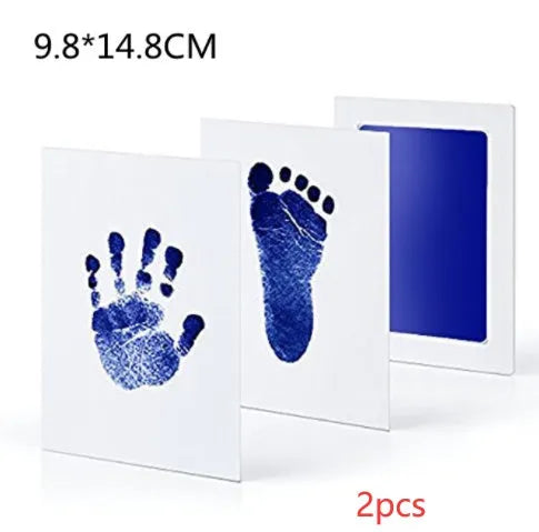 Baby hand and foot print disposable ink pad in pink for newborn keepsake crafting