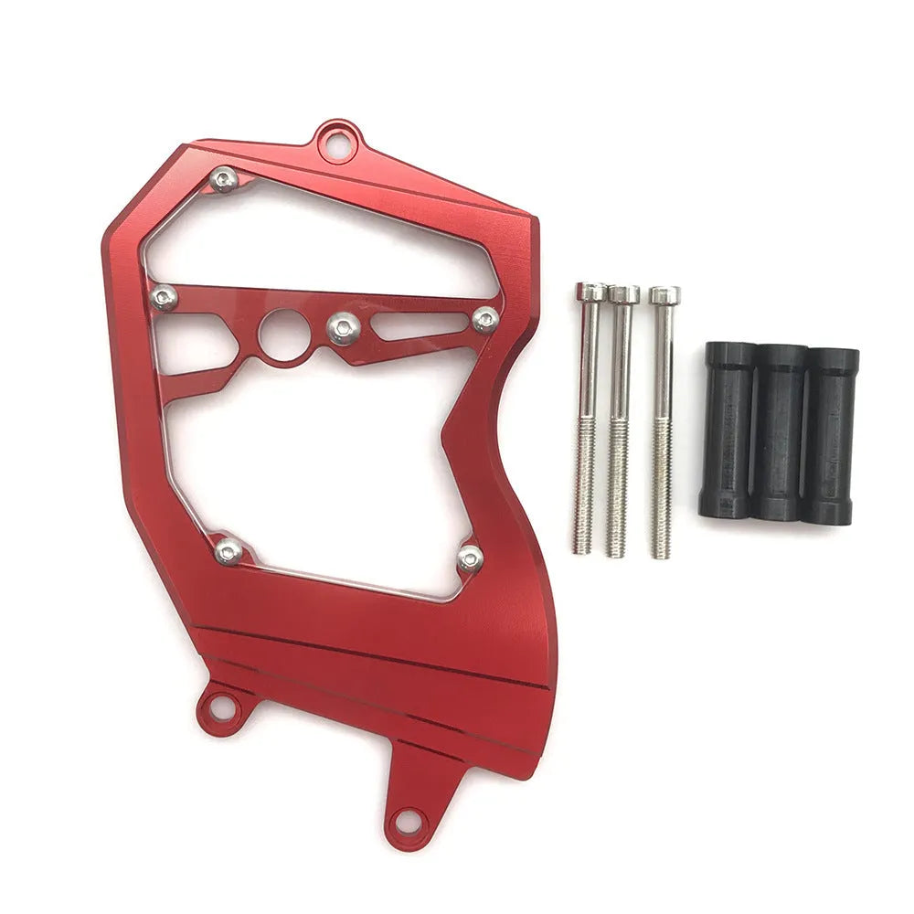 Aluminium alloy motorcycle chain wheel cover for ZX6R in black, red, gold, green, or titanium