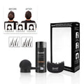 Boxed Dense Hair Fiber Powder Three-piece Set for thinning hair in ten colour shades.