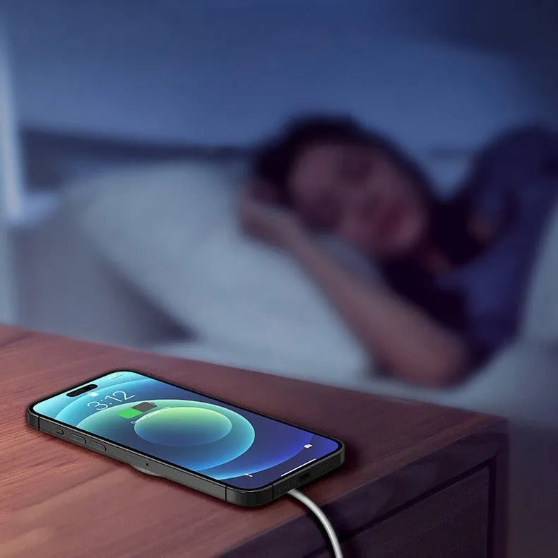 White single magnetic wireless charger for mobile phone, universal style, 1pc pack
