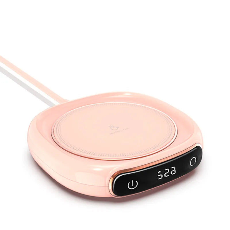 USB coffee mug warmer 10W heating coaster 130x110x23mm in white pink or green