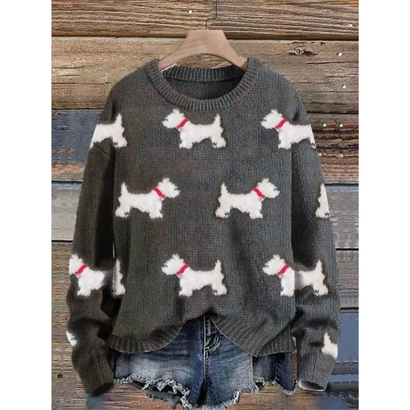Little Flower digital printed round neck sweater in a colour from the YPM935 range.