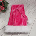 Extra long plush polyester Christmas hat, 1.5m, 30 x 150cm, in black, red, yellow, green, royal blue, dark blue, pink or purple