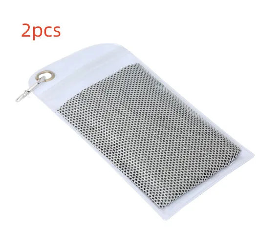 Polyester cooling towel for mountaineering with rounded corners 30x90cm in multiple colours
